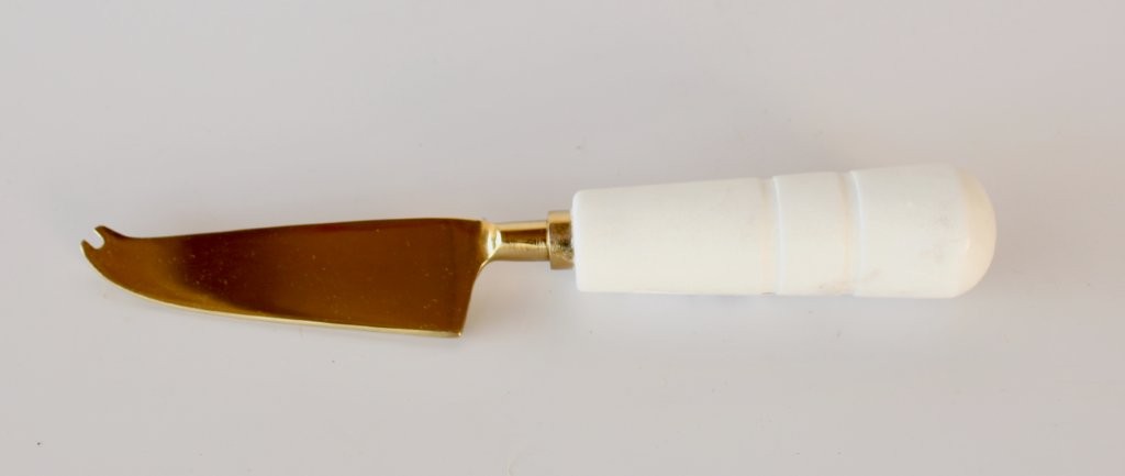 White Marble Cheese Knife